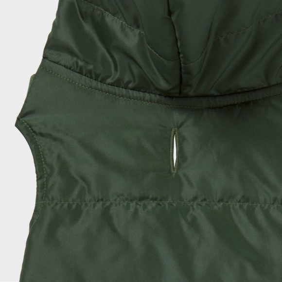 Target Classic Dog Puffer Vest Size Small Wondershop Dark Green Jacket like new - Picture 4 of 10